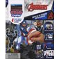 Captain America : Drawmaster : Super Kit Pochoirs : 40 autocollants, 5 pochoirs, 12 pages à colorier