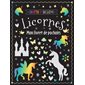 Licornes : Gratte et dessine : Ensemble d'activités : Contient des pochoirs, un stylet et des feuill