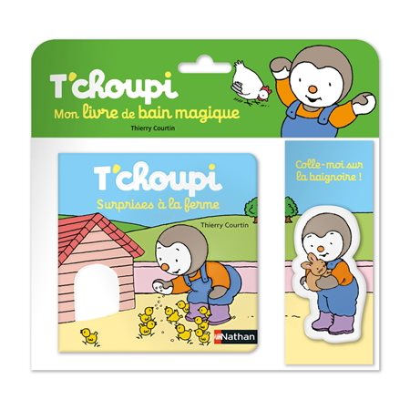 T'choupi : Surprises à la ferme : Mon livre de bain magique