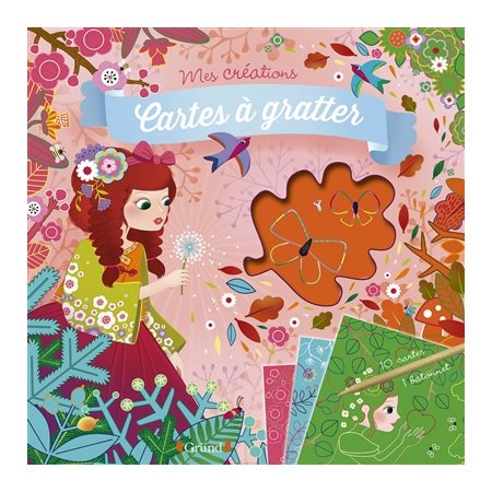 Princesses des quatre saisons : Mes créations : Cartes à gratter : 10 cartes + 1 bâtonnet