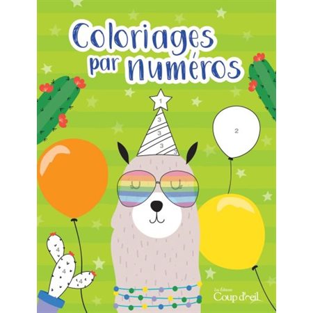 Coloriages par numéro : Animaux 2019 : Lamas