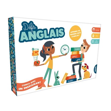 Défis anglais : Dès 6 ans, 10 min., dès 2 joueurs : Apprends tes premiers mots d'anglais <1