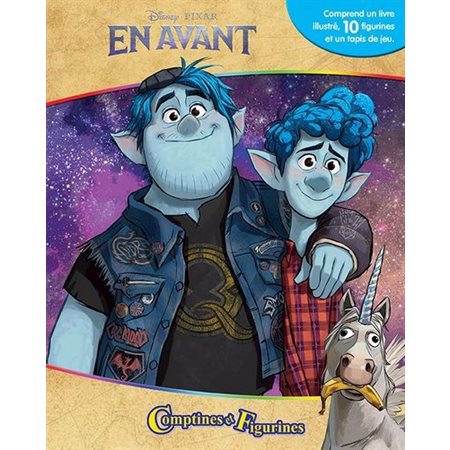 En avant, Disney Pixar : Comptines et figurines : Comprend 1 livre illustré, 10 figurines et 1 tapis