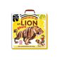 Construis en 3D un lion géant : Sans colle : Avec un livre de 48 pages