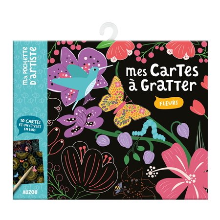 Fleurs : Ma pochette d'artiste : Mes cartes à gratter