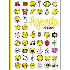 Agenda 2020 - 2021 : Smiley émoticônes : 1 jour  /  1 page