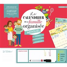 Le calendrier de la famille organisée 2020 - 2021 : Mensuel : 16 mois de septembre 2020 à décembre 2