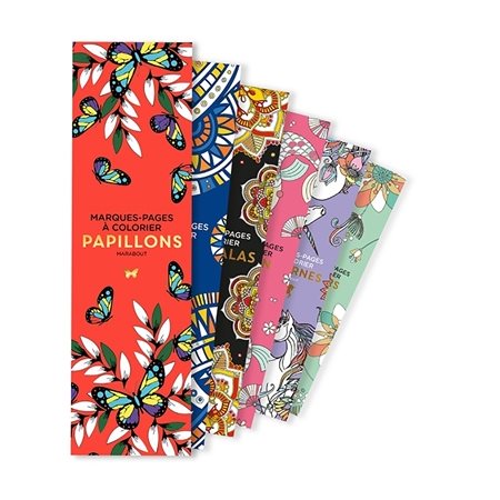 Papillons : Marque-pages à colorier