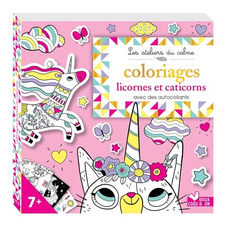 Coloriages licornes et caticorns : 7 + : Les ateliers du calme