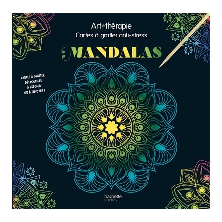 Mandalas : Cartes à gratter anti-stress : Art thérapie