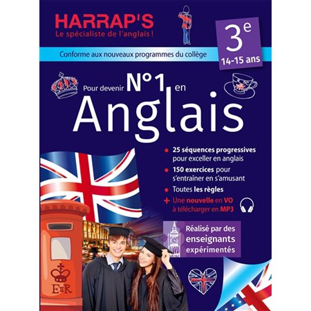 Pour devenir n° 1 en anglais 3e : 14-15 ans : 25 séquences progressives pour exceller en anglais