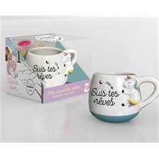 Mon latte licorne absolument magique : Mon coffret cuisine : Livre + 1 mug à collectionner