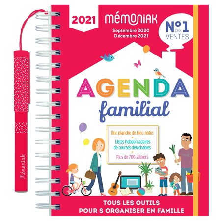 Agenda familial : Mémoniak 2021 : De septembre 2020 à décembre 2021