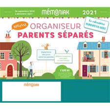Organiseur spécial parents séparés Mémoniak 2021 : De septembre 2020 à décembre 2021
