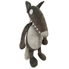 Peluche Loup moyenne nu