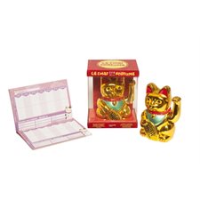 Le chat de la fortune : Coffret comprenant 1 maneki-neko + 1 livre de comptes à remplir