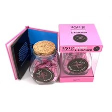 250 g d'amitié à piocher : Coffret comprenant 1 livre de citation + 1 bocal en verre + 60 messages