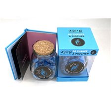 250 g de chance à piocher : Coffret comprenant 1 livre de citation + 1 bocal en verre + 60 messages