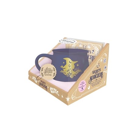 Coffret : Secrets de sorcière : 1 mug chaudron de sorcière + 1 livret de 64 pages