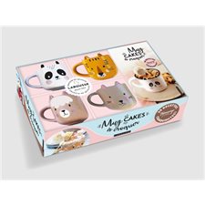 Coffret : Mug cakes à croquer : 1 livre de recettes ultra-gourmandes + 4 mini mugs