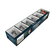 Coffret : Shelby shots : 6 shots en verre + 20 fiches recettes : Peaky Blinders