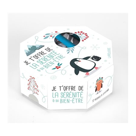 Je t'offre de la sérénité & du bien-être : Coffret : 52 messages à dérouler