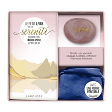 Coffrets : Le petit livre de la sérénité : Avec pierre Quartz rose véritable