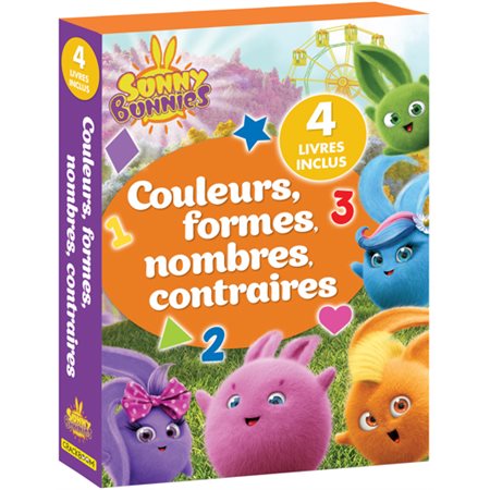 Couleurs, formes, nombres, contraires : Sunny Bunnies : 4 livres inclus