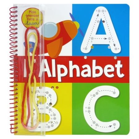L'alphabet : Mon premier livre à lacer