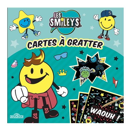 Les smileys : Cartes à gratter : 10 cartes + 1 bâtonnet