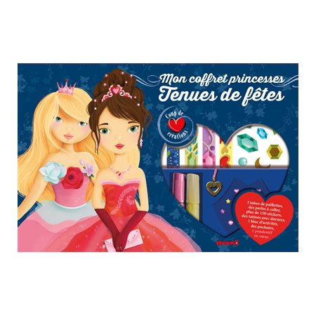 Tenues de fête : Mon coffret princesses : Coup de coeur créations : 2 tubes de paillettes, des perle