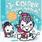 Jolies licornes : Je colorie sans déborder : 2-4 ans : Gros contours en relief