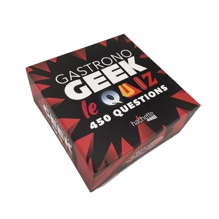 Gastronogeek : Le quiz : 450 questions : De 2 à 4 joueurs; 110 cartes questions; 20 cartes it's a tr