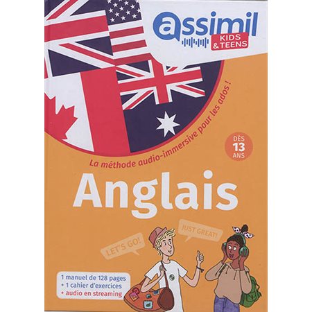 Anglais : Assimil kids & teens : Dès 13 ans : La méthode audio-immersive pour les ados !