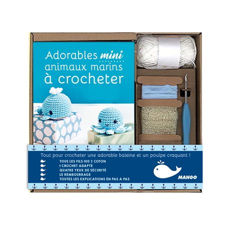 Adorables mini animaux marins à crocheter