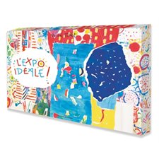 L'expo idéale ! : Coffret : 64 feuilles de motifs déjà dessinés, 6 feuilles de papiers variés, 1 cat