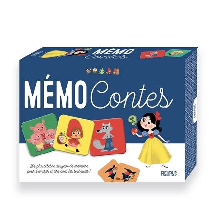 Mémo contes : Dès 3 ans : Célèbre jeu de mémoire revisité pour rire et grandir !