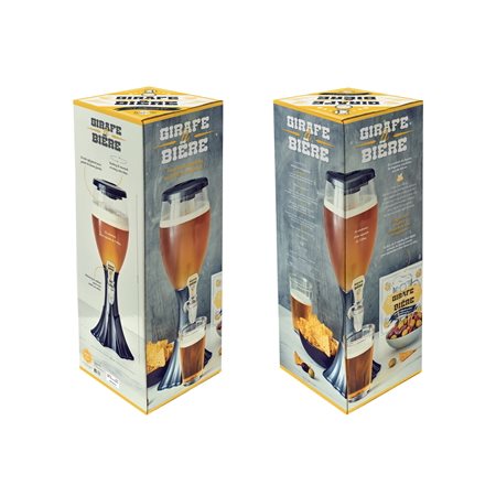 Coffret : Girafe à bière : 1 livre + 1 conteneur d'une capacité de 2 litres