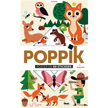 La forêt : Poppik poster stickers : Poster en 60 stickers