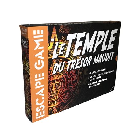 Le temple du trésor maudit : Escape game : 2 jeux