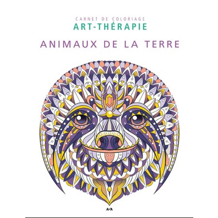 Animaux de la terre : Carnet de coloriage art-thérapie