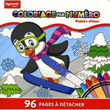 Plaisirs d'hiver : Coloriage par numéro : 96 pages à détacher