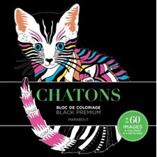 Chatons : Block de coloriage : Black premium