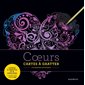 Coeurs : Cartes à gratter : Coloriages antistress : Cartes à gratter et à détacher + 1 stylet inclus