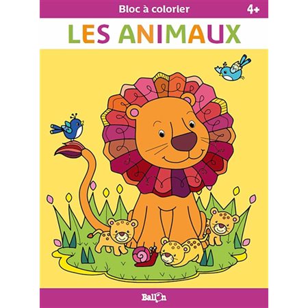 Les animaux : Bloc à colorier : 4+