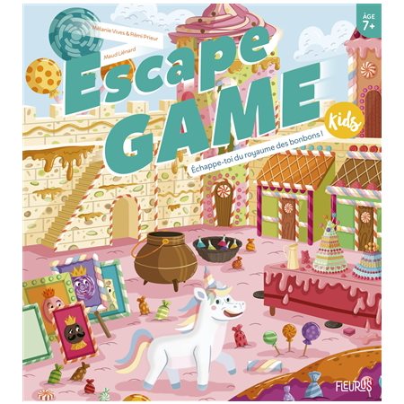 Échappe-toi du royaume des bonbons : Escape game kids : 7+