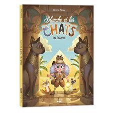 Blanche et les chats en Egypte