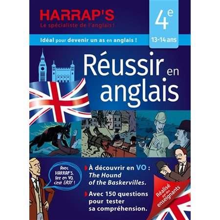 Réussir en anglais 4e, 13-14 ans : Harrap's cahier de vacances