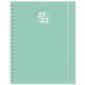 Agenda scolaire 2021-2022 : Kibo sauge : 1 semaine  /  2 pages