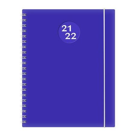 Agenda scolaire 2021-2022 : Kibo bleu : 1 semaine  /  2 pages